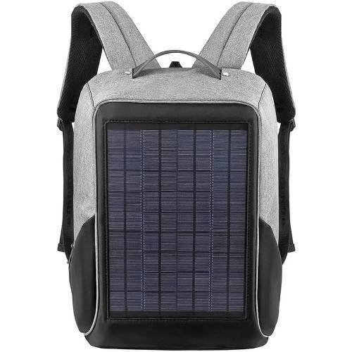 Grey-Black Hiking Solar Bagpack